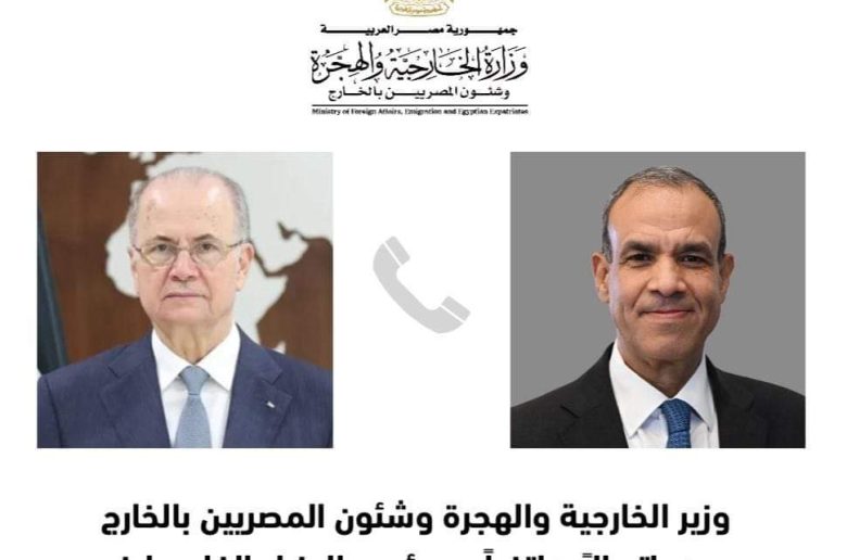 وزير الخارجية يبحث تطورات العدوان الإسرائيلي على قطاع غزة والضفة الغربية