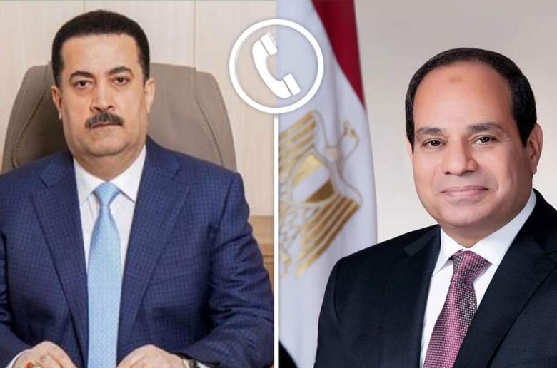 الرئيس السيسي يبحث تعزيز العلاقات والأوضاع الإقليمية مع رئيس الوزراء العراقي