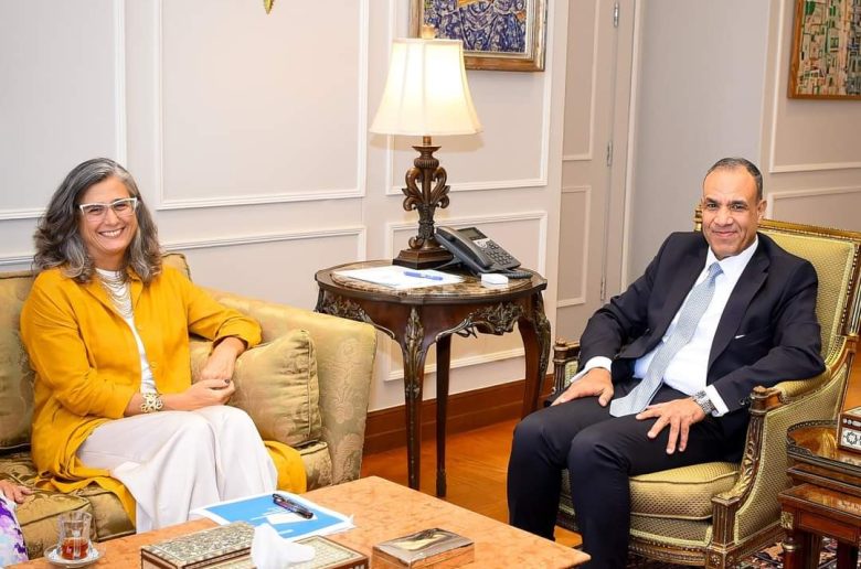 وزير الخارجية والهجرة يستقبل المديرة التنفيذية لبرنامج الأمم المتحدة للمستوطنات البشرية