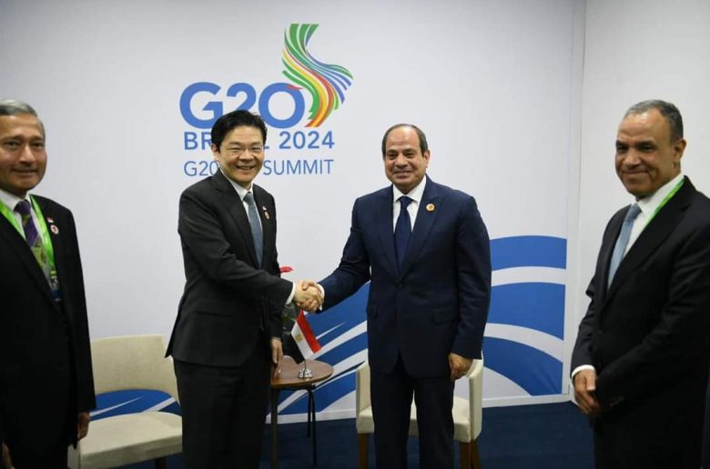 الرئيس السيسي يبحث سبل تطوير التعاون مع سنغافورة 