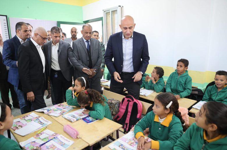 وزير التعليم ومحافظ شمال سيناء يتفقدان مدرسة الشهيد غانم شبانة ببئر العبد
