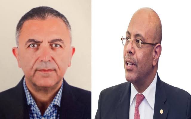 محمد مهران العضو المنتدب لمصر القابضة للتأمين وعاصم رجب رئيس مجلس الإدارة