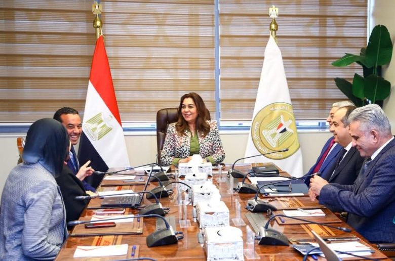 وزيرة التنمية المحلية تتابع مع وفد برنامج الأمم المتحدة للمستوطنات البشرية ملفات التعاون