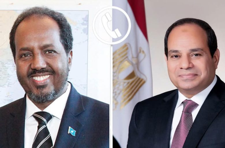 الرئيس السيسي: حريصون على استمرار الجهود المشتركة للتعاون بمختلف المجالات مع الصومال
