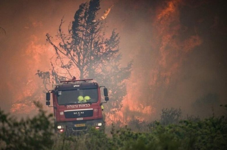 حرائق جبال القدس