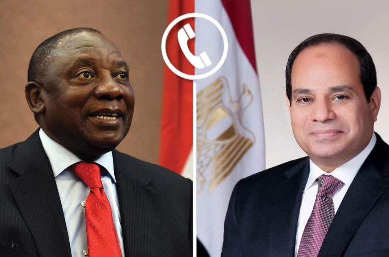 الرئيس السيسي ونظيره الجنوب أفريقي يبحثان تطوير الشراكة الاقتصادية والتجارية