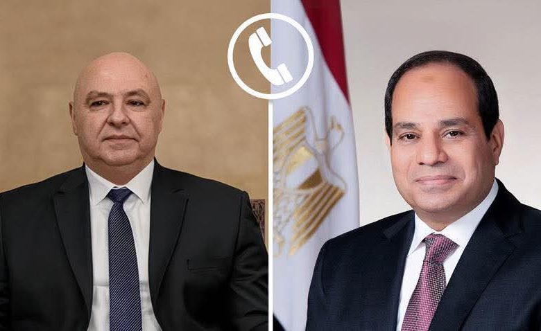 الرئيس السيسي يؤكد دعم مصر الراسخ لسيادة لبنان وسلامة ووحدة أراضيه
