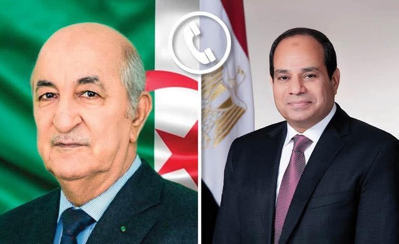 الرئيسان السيسي وتبون: اللجنة العليا المشتركة تمثل فرصة ينبغى استثمارها