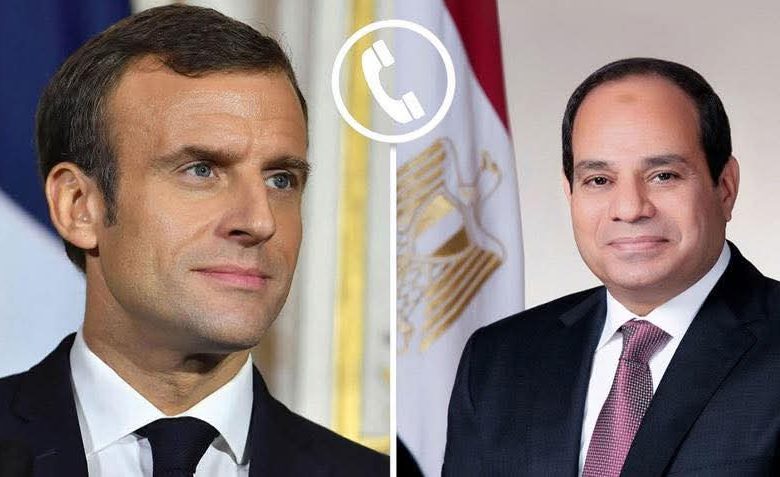 الرئيسان السيسي وماكرون يبحثان تعزيز التعاون السياسي والاقتصادي والاستثماري