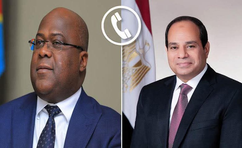 الرئيسان السيسي وتشيسيكيدي يتفقان على تعزيز التشاور والتعاون الثنائي بالقضايا المشتركة