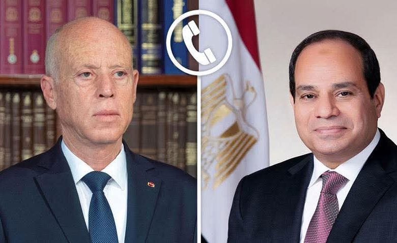 الرئيس السيسي ونظيره التونسي يؤكدان أهمية مواصلة العمل المشترك لتعزيز التعاون