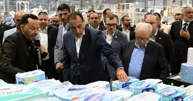مدبولي يفتتح مصنع «مودرن هايجينك» بالسخنة باستثمارات 100 مليون دولار