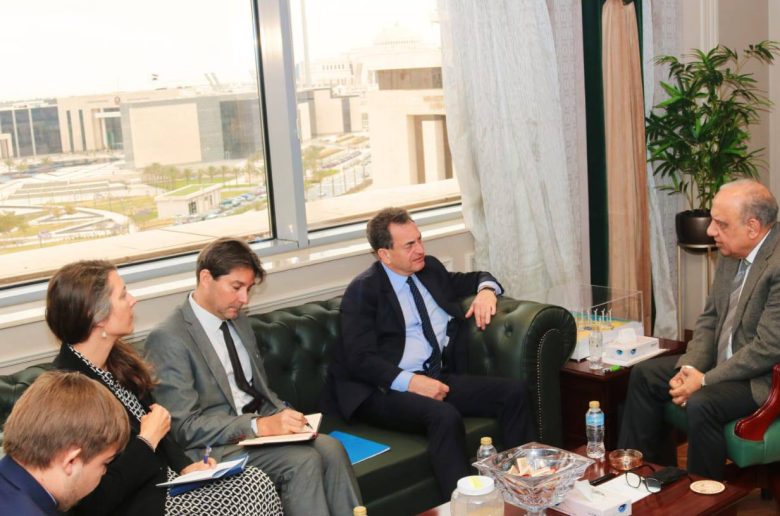 مباحثات وزير الكهرباء وسفير فرنسا