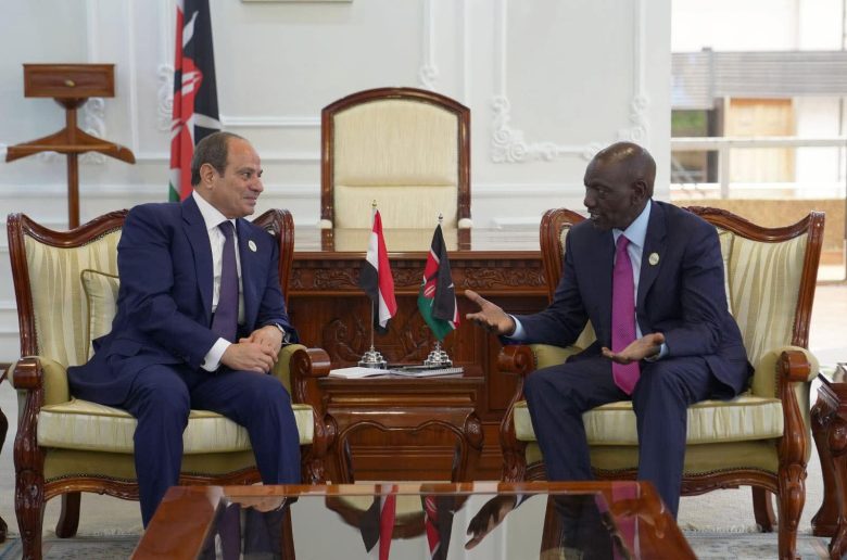 الرئيس السيسي: نتطلع تفعيل الإعلان الرئاسي المشترك مع كينيا