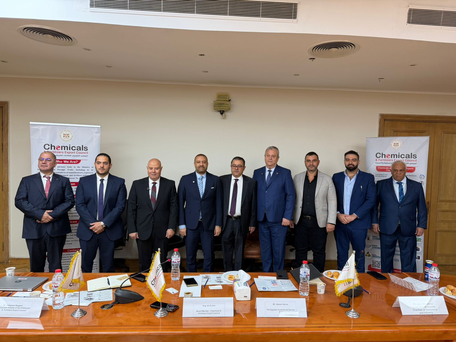 «التصديري للكيماويات» يبحث فرص التوسع في السوق الرومانية وتعزيز الصادرات