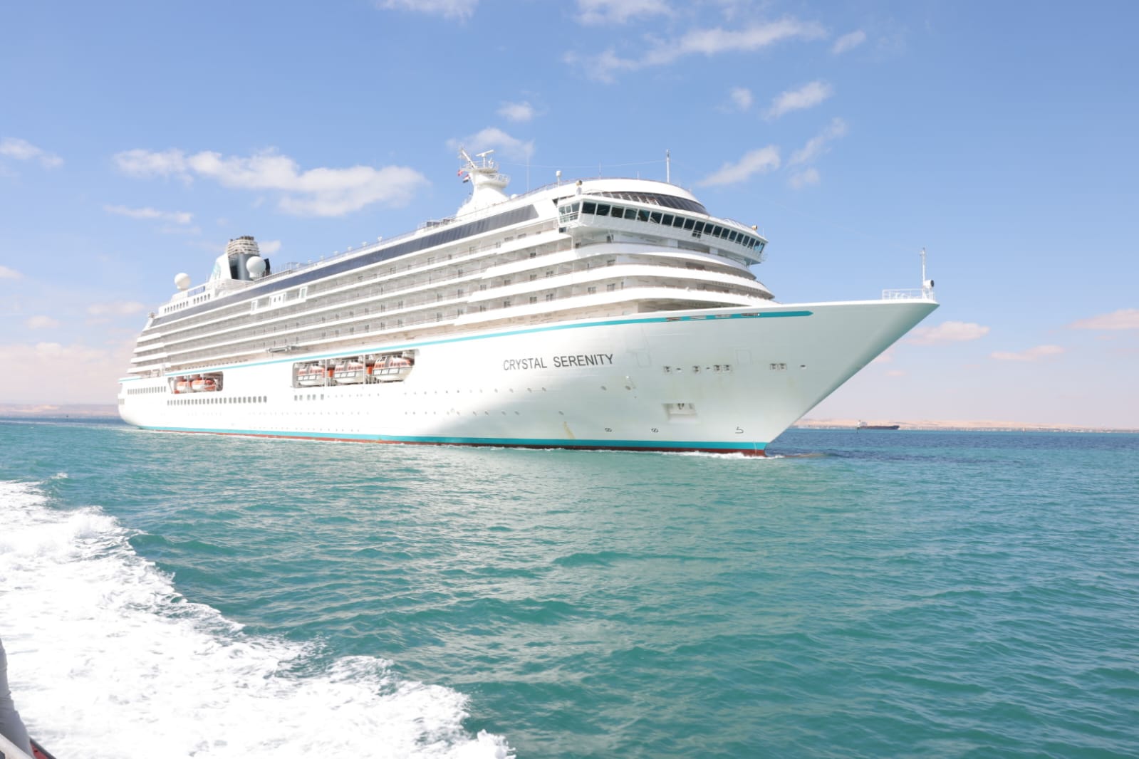 قناة السويس تستقبل قمة قادة السياحة العالمية على متن السفينة «Crystal Serenity»